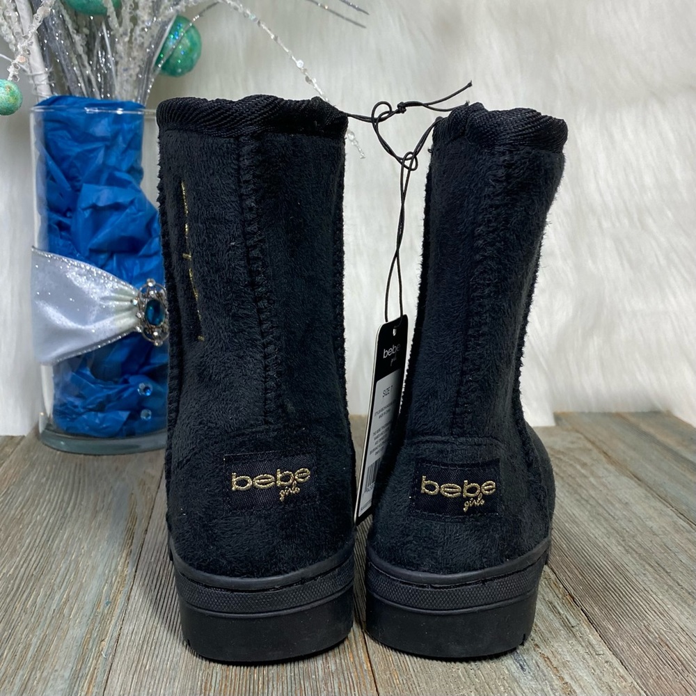 bebe Girls Mid Calf Microsuede Winter Boots 
Size 7 - Picture 4 of 10